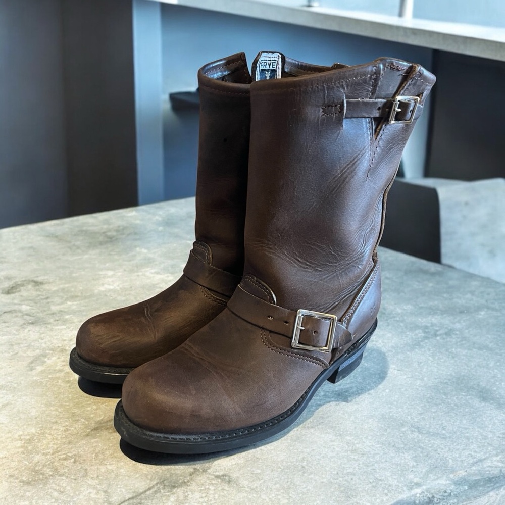 Frye Brown Engineer 12R Boots
